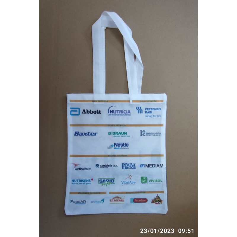 Τσάντες Canvas 30χ40 εκ - μπεζ 240 γραμ