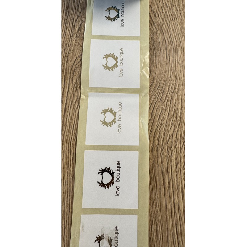 Αυτοκόλλητες Ετικέτες Πλαστικές/Μεταλιζέ 10x10 εκ